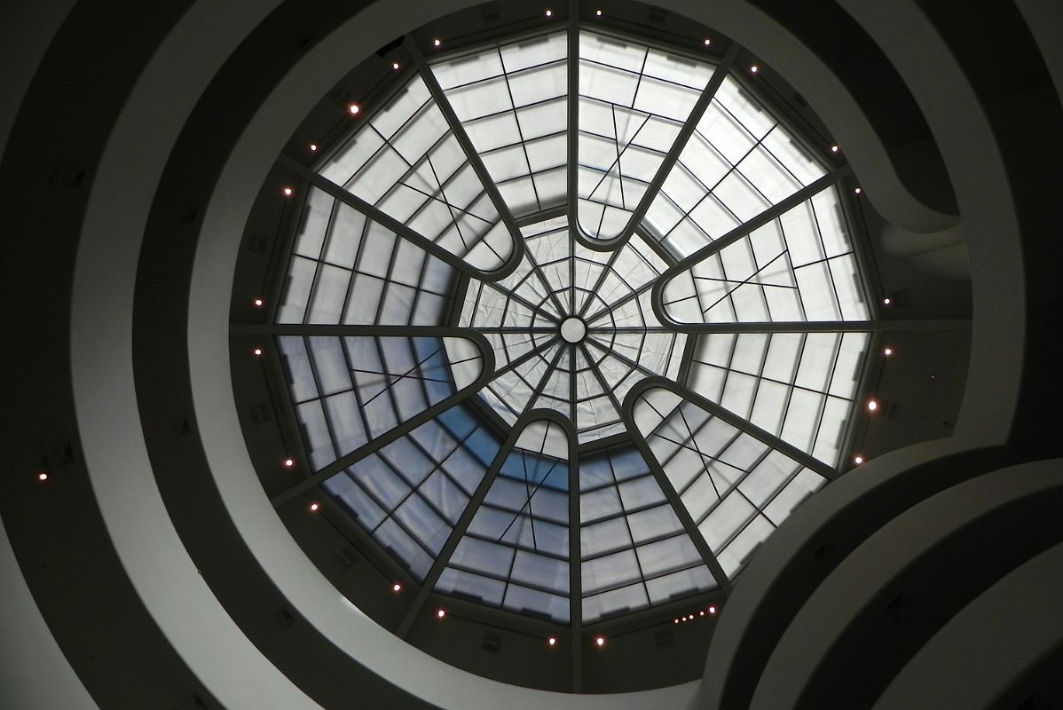 12-3 The Skylight In The Center Of The Guggenheim Museum At E 89 and Fifth Ave In Upper East Side New York City